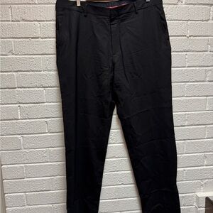 Burberry Black Dress Pants Straight-Leg Design